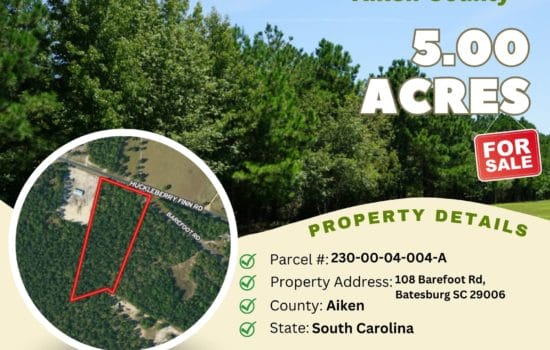 Contract for Sale – 5.00 acres in Aiken County, South Carolina – $45,000 (A)